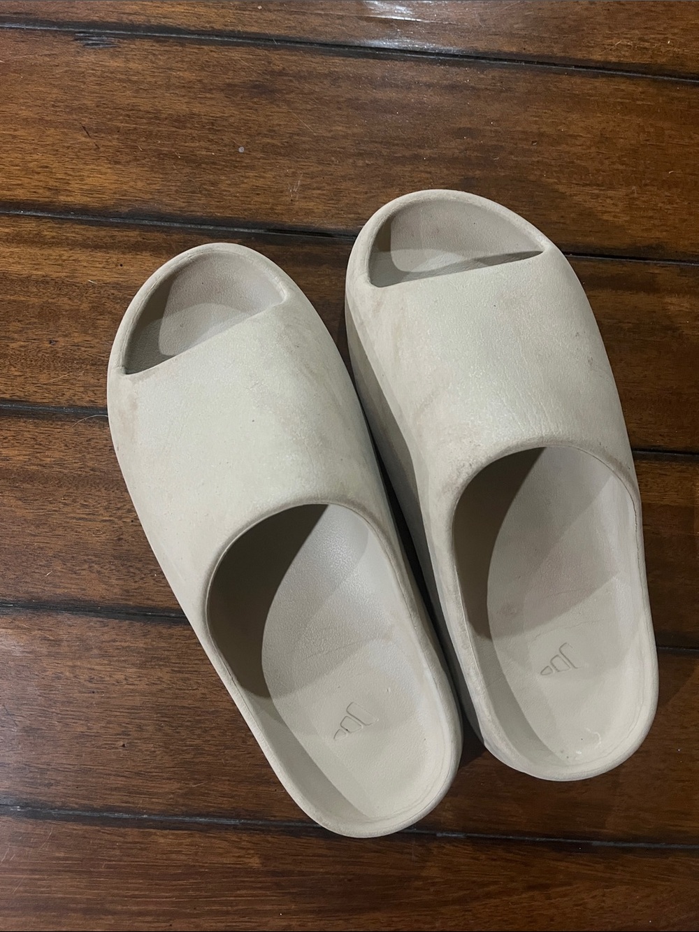 Yeezy Slide Sandals in Light Beige